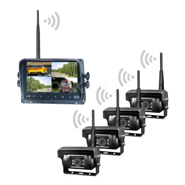7 inch HD 2.4GHz Digital Wireless Vehicle Monitor System