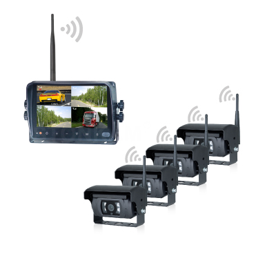 7" HD Vehicle Mounted 2.4G Digital Wireless Surveillance Device System