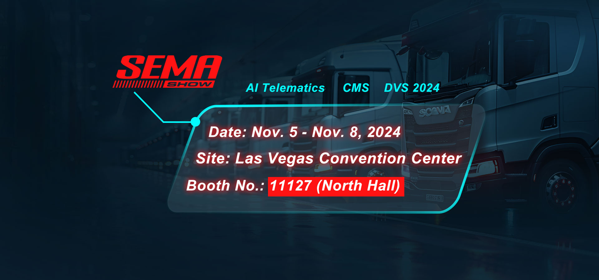 SEMA Show 2024 | See you at booth No.11127 (North Hall)