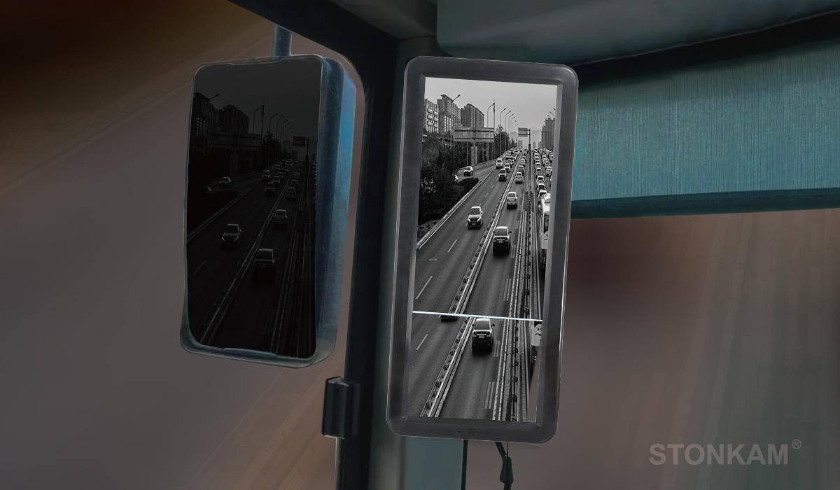 Electronic Mirror Monitor for bus