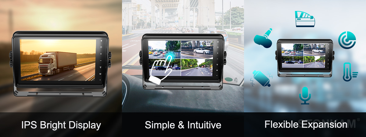 in-vehicle monitor with touch screen