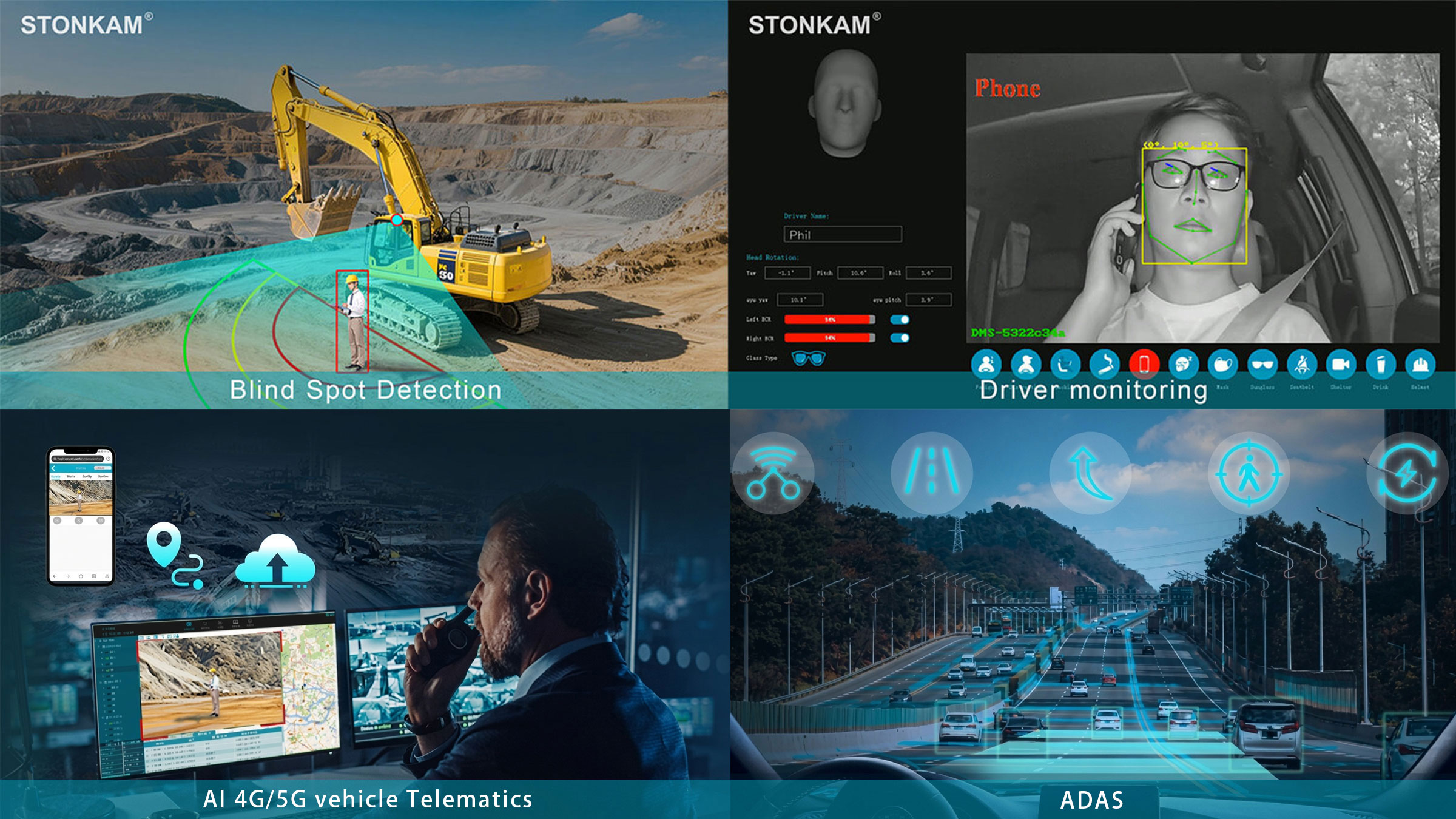 STONKAM 7-inch / 10.1-inch AI Vehicle Tablet