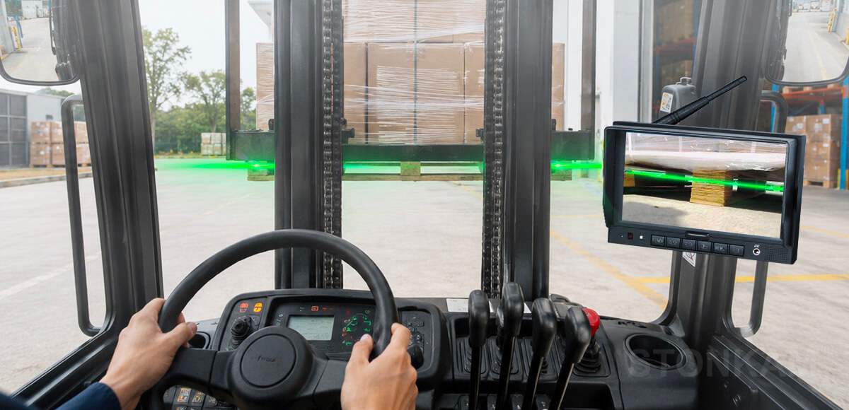 forklift laser camera