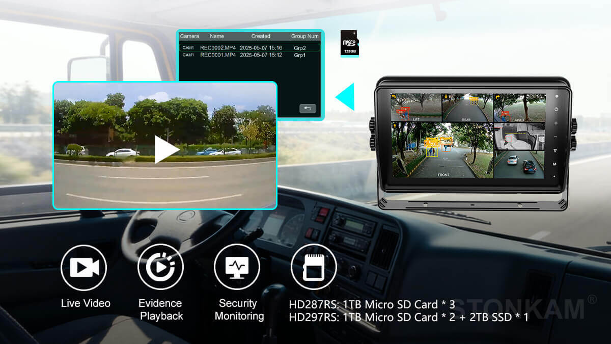 In-vehicle monitoring display