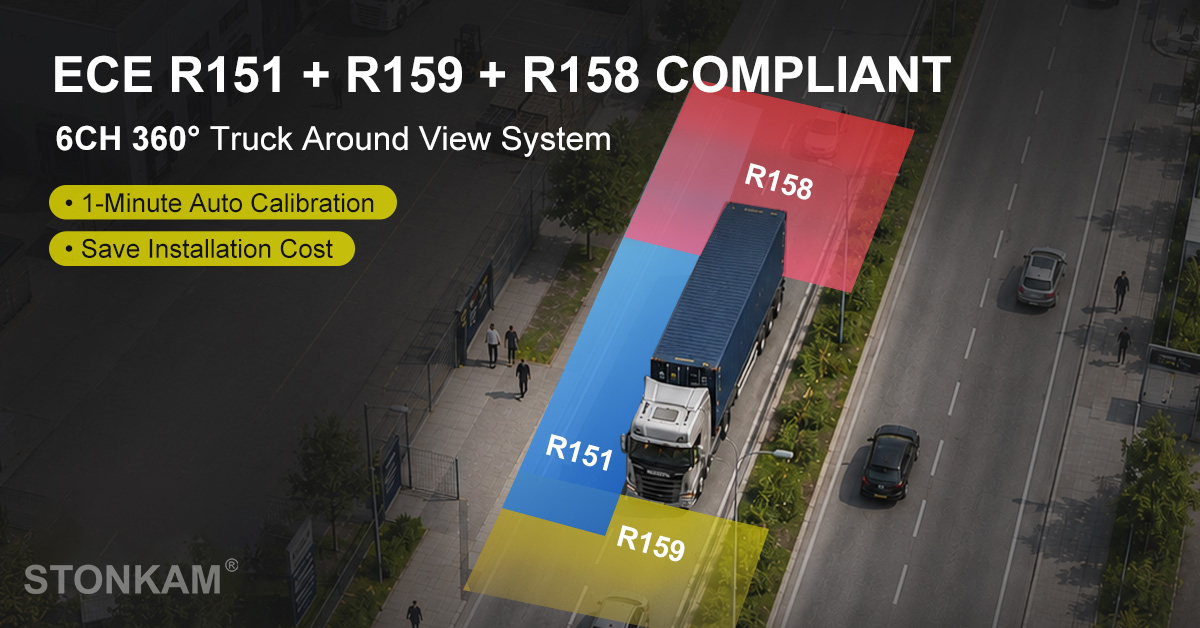 STONKAM 360 Vehicle Camera Systems Support Truck Blind Safety Compliance